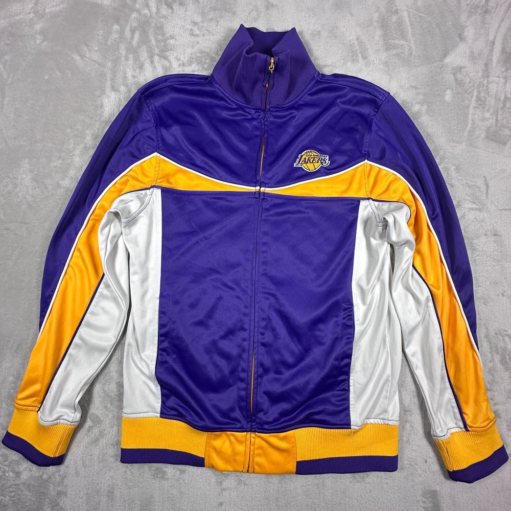 Los Angeles Lakers Jacket Mens Size Medium Multicolor NBA Basketball Full Zip